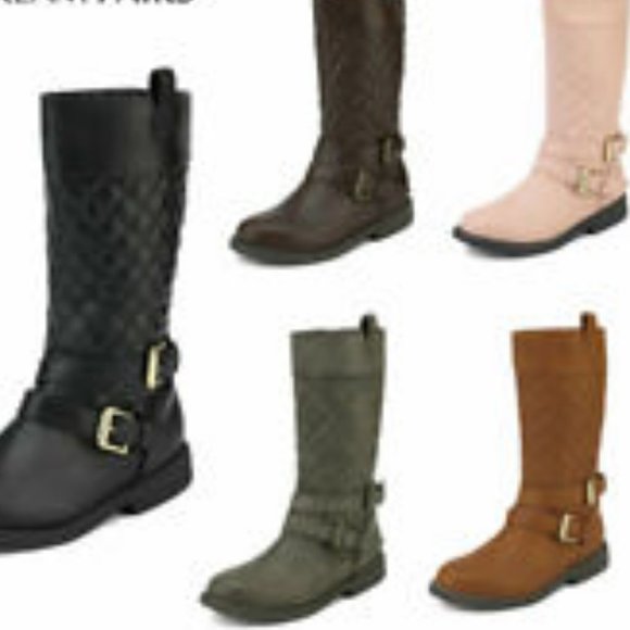 BNIB Marc Fisher Secalm Studded Riding Boots Dk Brown - Picture 11 of 12